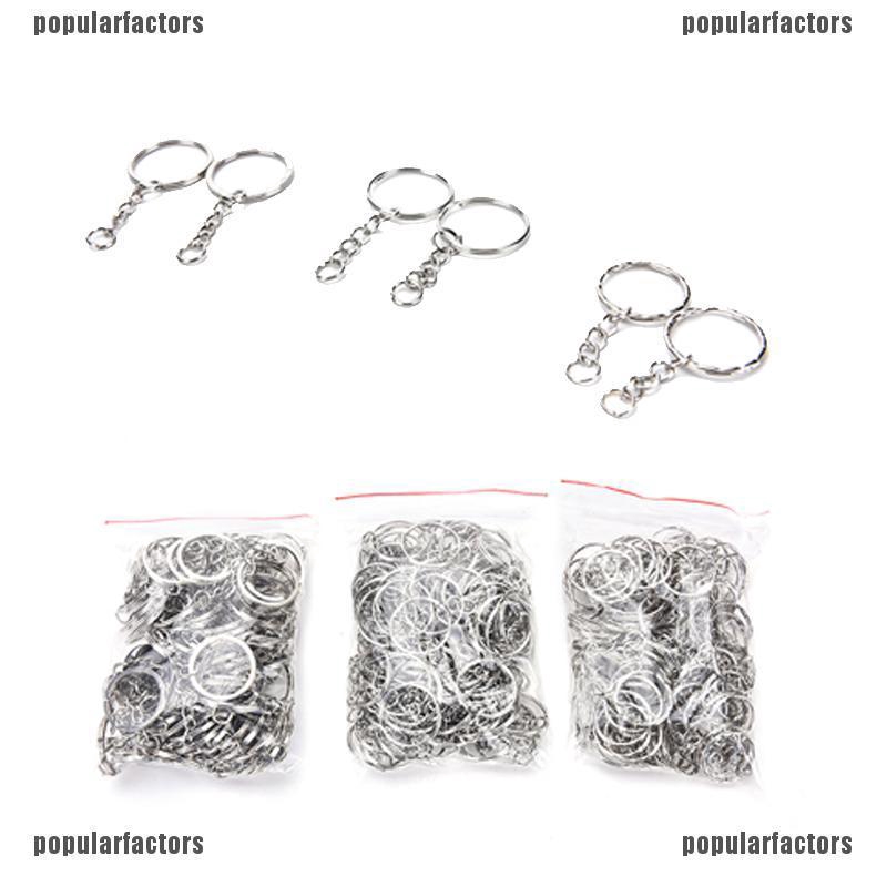 Bộ 100 móc khóa hợp kim với 3 kiểu dáng khác nhau