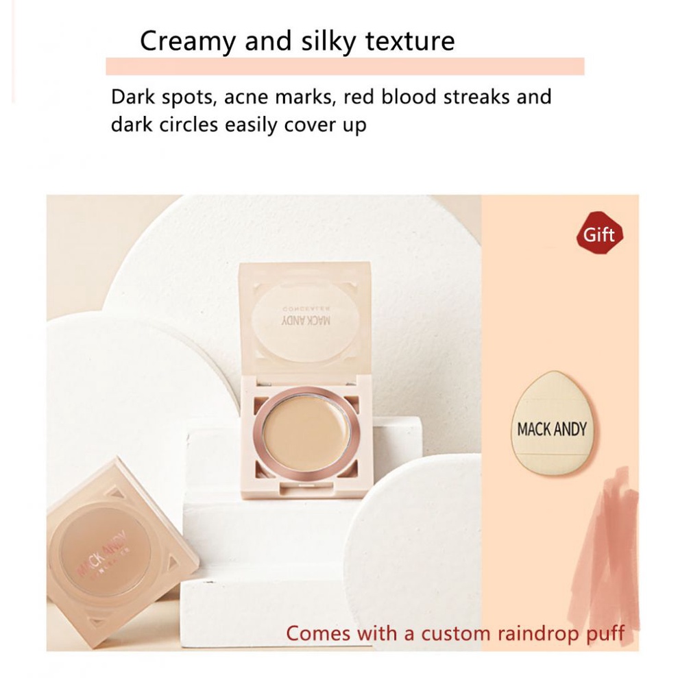 Kem Nền Che Khuyết Điểm Marco Andy Lâu Trôi Giúp Phục Hồi Làn Da Và Làm Mờ Vết Thâm Mụn | BigBuy360 - bigbuy360.vn