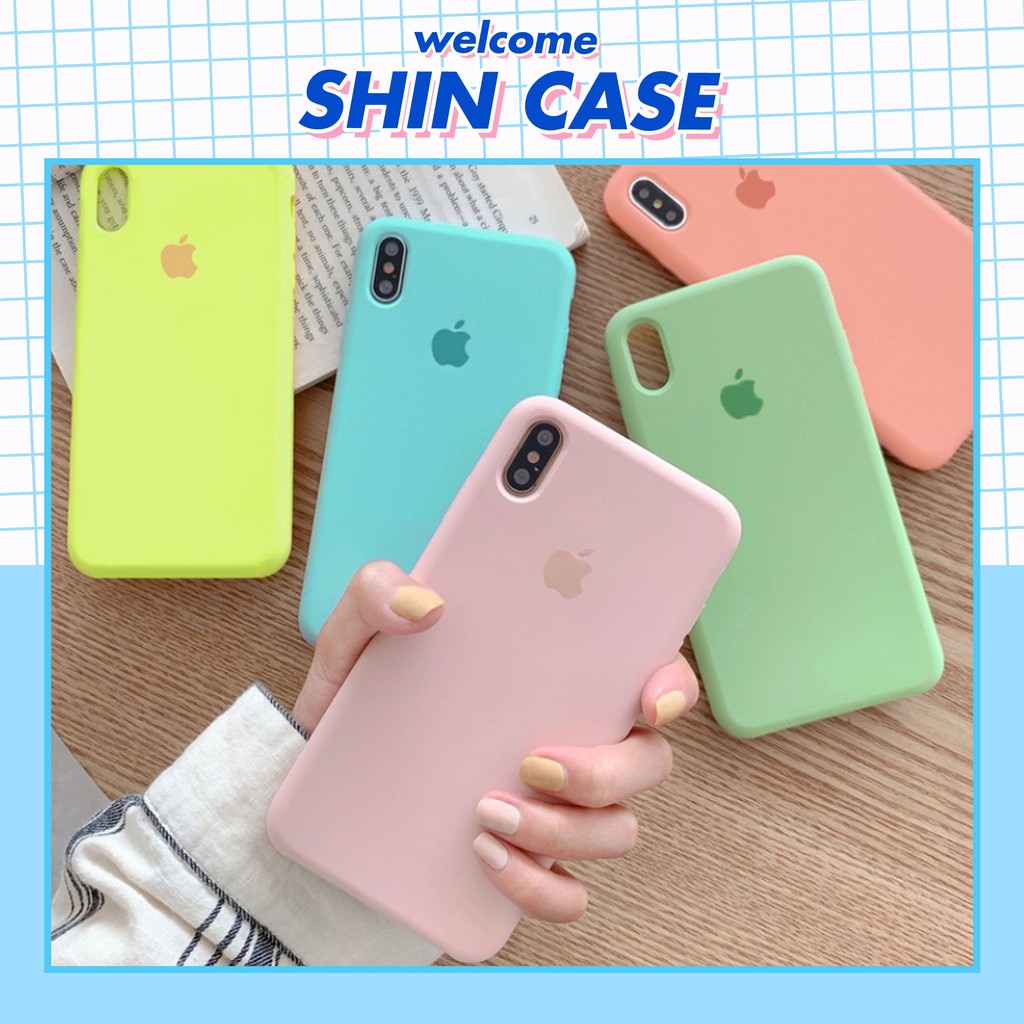 Ốp lưng iphone chống bẩn full viền logo táo 5s/6/6plus/6s/6splus/7/7plus/8/8plus/x/xs/11/12/pro/max/plus/shin/case | BigBuy360 - bigbuy360.vn