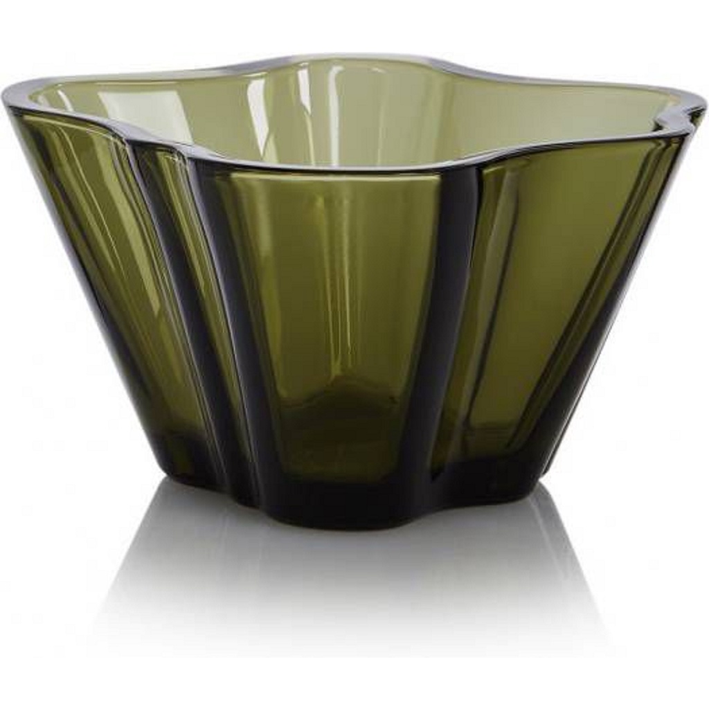 Bát thủy tinh Aalto 75mm Iittala - Màu Xanh rêu