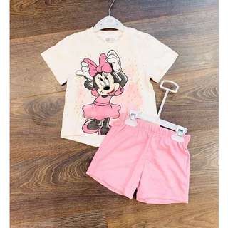 Bộ hè HM hoạt hình Minnie xuất dư cho bé gái 2-6y