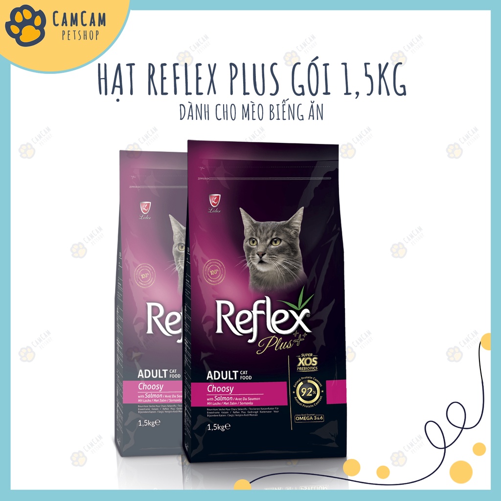 Thức ăn cho mèo Reflex Plus Gói 1,5kg - Thức ăn hạt cho mèo, hạt khô cho mèo