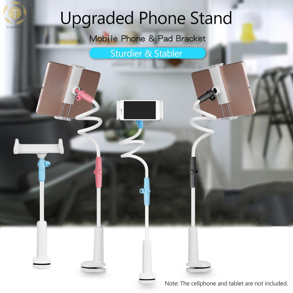 Shipped within 12 hours】 Lazy Mountable Phone Holder with Clamp Flexible Long Arm Compatible with Cellphones and Tablets Bracket [TO]