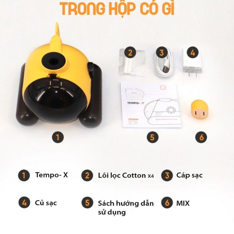 Tàu Ngầm Phun Sương Tạo Độ Ẩm Theo Nhạc HEYMIX Tempo-X Submarine - Bambobi