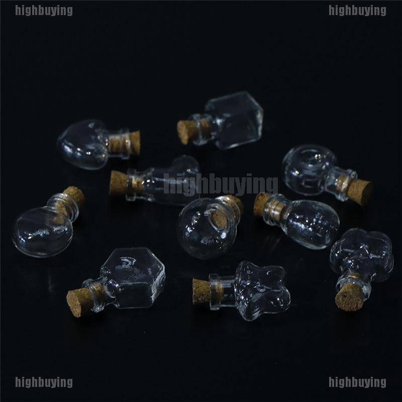 Mặt Vòng cổ Hình Lọ Điều Ước Bằng Kính Và Nút Bần