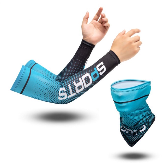 Găng tay kèm bịt mặt chống nắng Sport chất liệu thoáng mát chống tia UV co giãn