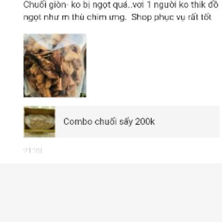 Chuối sấy giòn