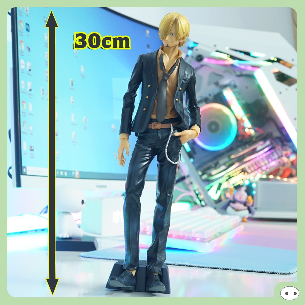 MÔ HÌNH SANJI VEST ĐEN 30CM