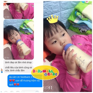 Bình sữa UBMOM PPSU cổ rộng 260ml