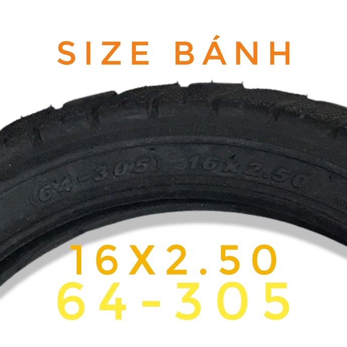 Bộ 2 Lốp xe đạp điện Kenda  16X2.50, chuyên dành cho xe đạp điện, sản xuất tại Đài Loan