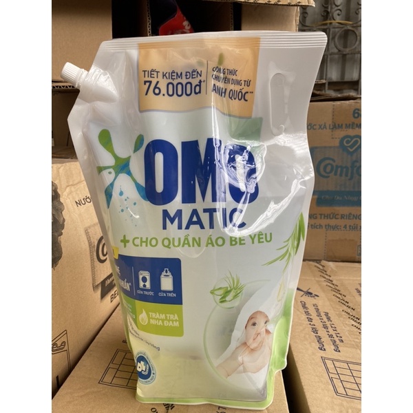 Nước giặt OMO MATIC cho quần áo bé yêu 3,6kg (màu trắng)