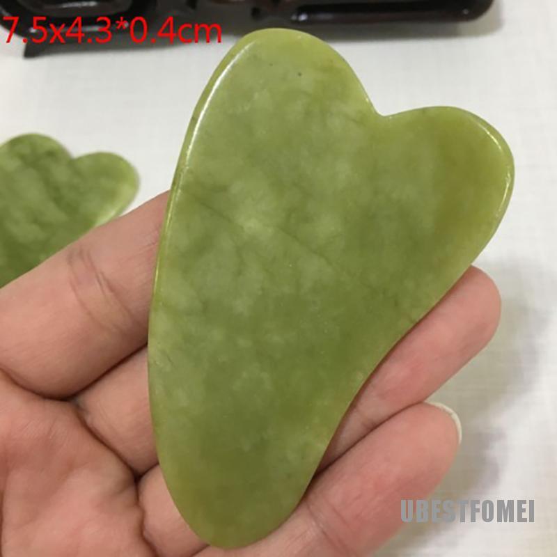 Miếng Massage Mặt Guasha Ngọc Bích Tự Nhiên Sử Dụng Tiện Lợi | BigBuy360 - bigbuy360.vn
