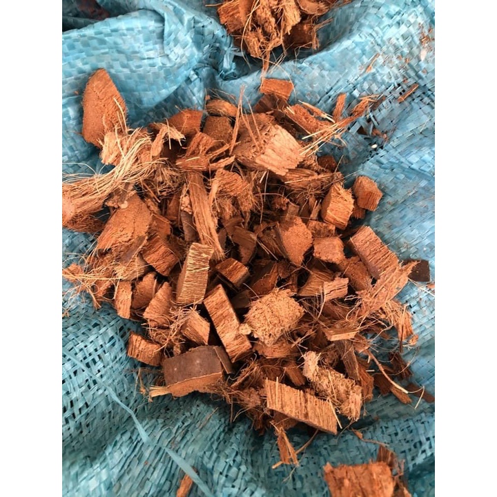 Xơ dừa cắt khúc, dừa cục đã xử lý Trồng kiểng lá, trồng Lan ~ 0,4kg và 1kg