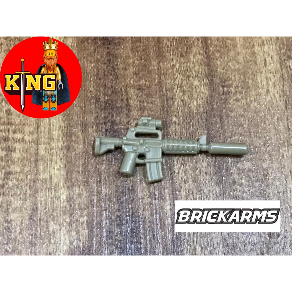 BrickArms® CAR-15 w/ Scope - DARK TAN Phụ kiện đồ chơi LEGO