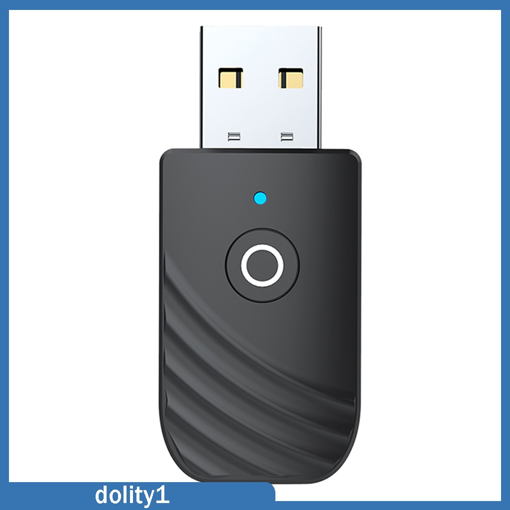 Usb Nhận Tín Hiệu Bluetooth 5.0 Kèm Giắc Cắm 3.5mm AUX Dùng Cho TV / PC / Xe Hơi
