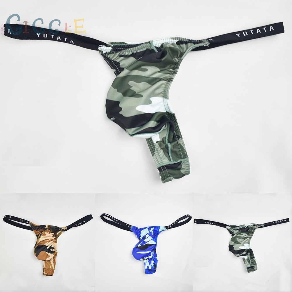 Mens Bugle Pouch Thong T-back G-string Jockstrap Bikini Underwear Underpants