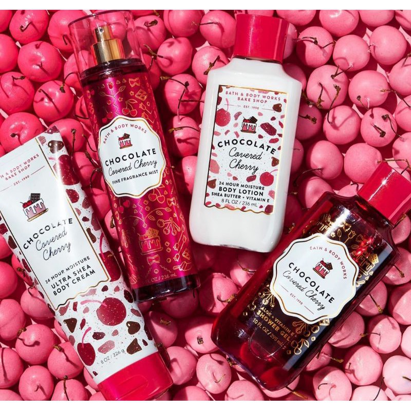 [ AUTH - BILL MỸ ] XỊT THƠM CHOCOLATE COVERED CHERRY BATH AND BODYWORKS 236ML