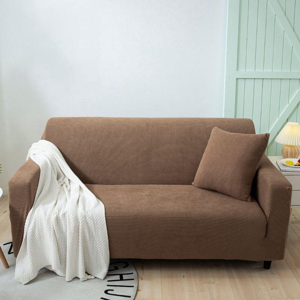 YIYU 1 Vỏ Bọc Ghế Sofa Chống Bụi Bằng Vải Dày Màu Trơn Dễ Sử Dụng