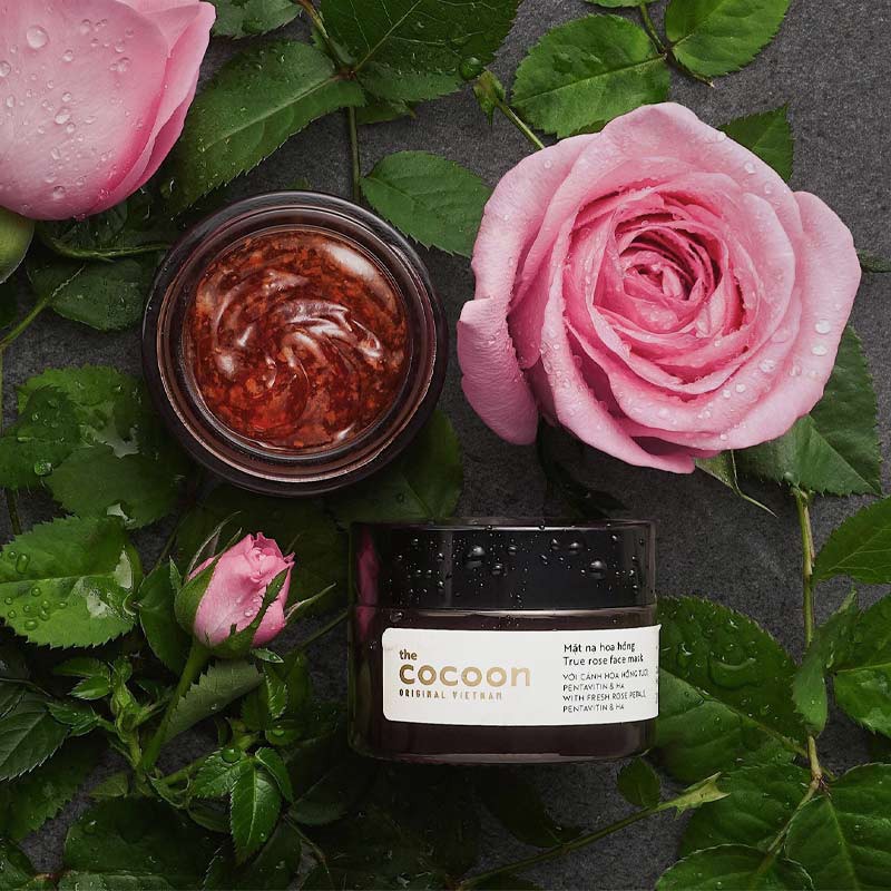 Mặt Nạ Cocoon Dưỡng Ẩm Da Chiết Xuất Hoa Hồng True Rose Face Mask