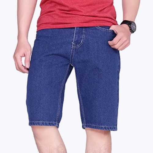 Quần shorts jeans nam ống suông trung niên vãi đẹp size 28 đến 40