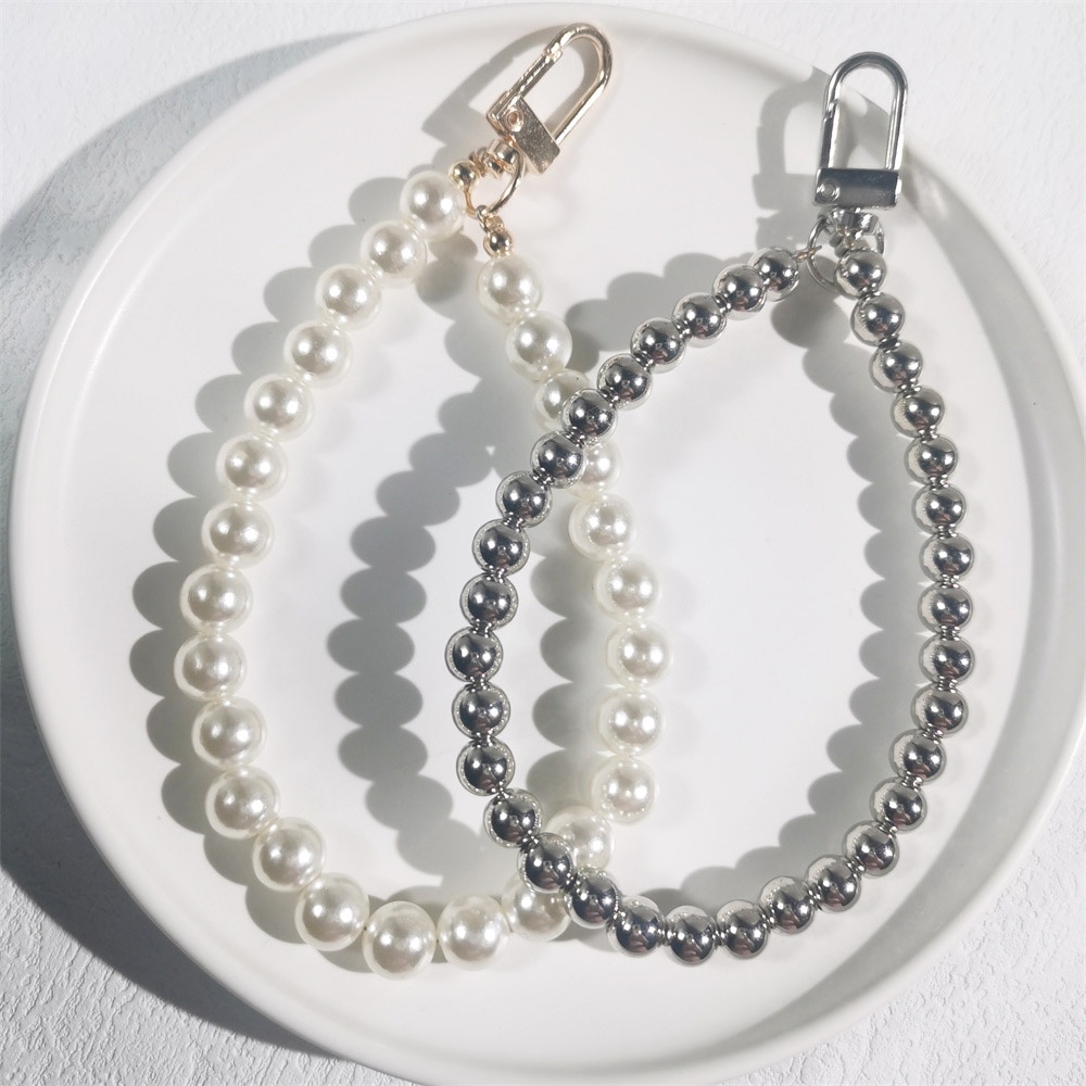 Móc Khóa Ngọc Trai Cho Tai Nghe Airpods / Điện Thoại