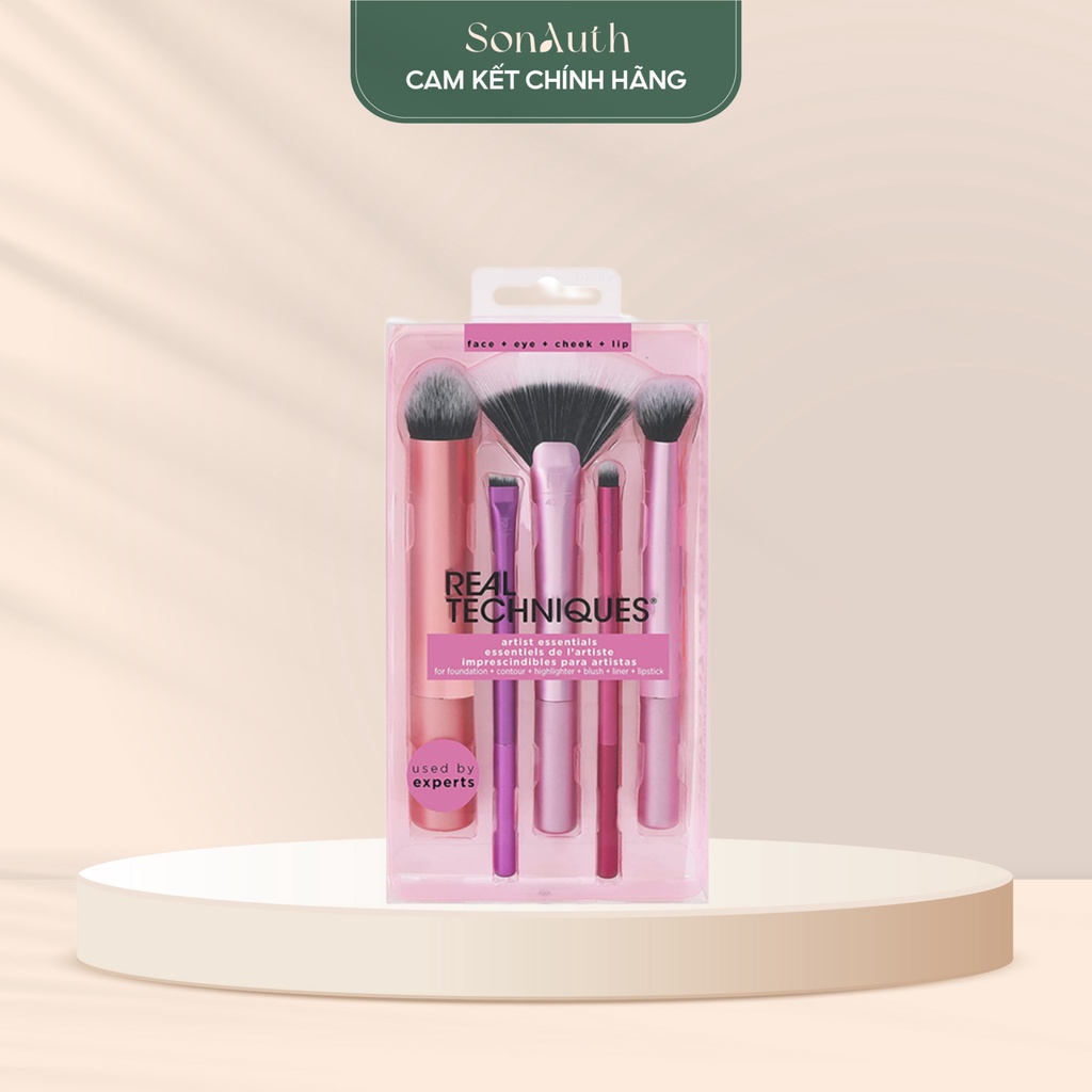 Bộ cọ Real Techniques Artist Essentials 5-Piece Makeup Brush Set