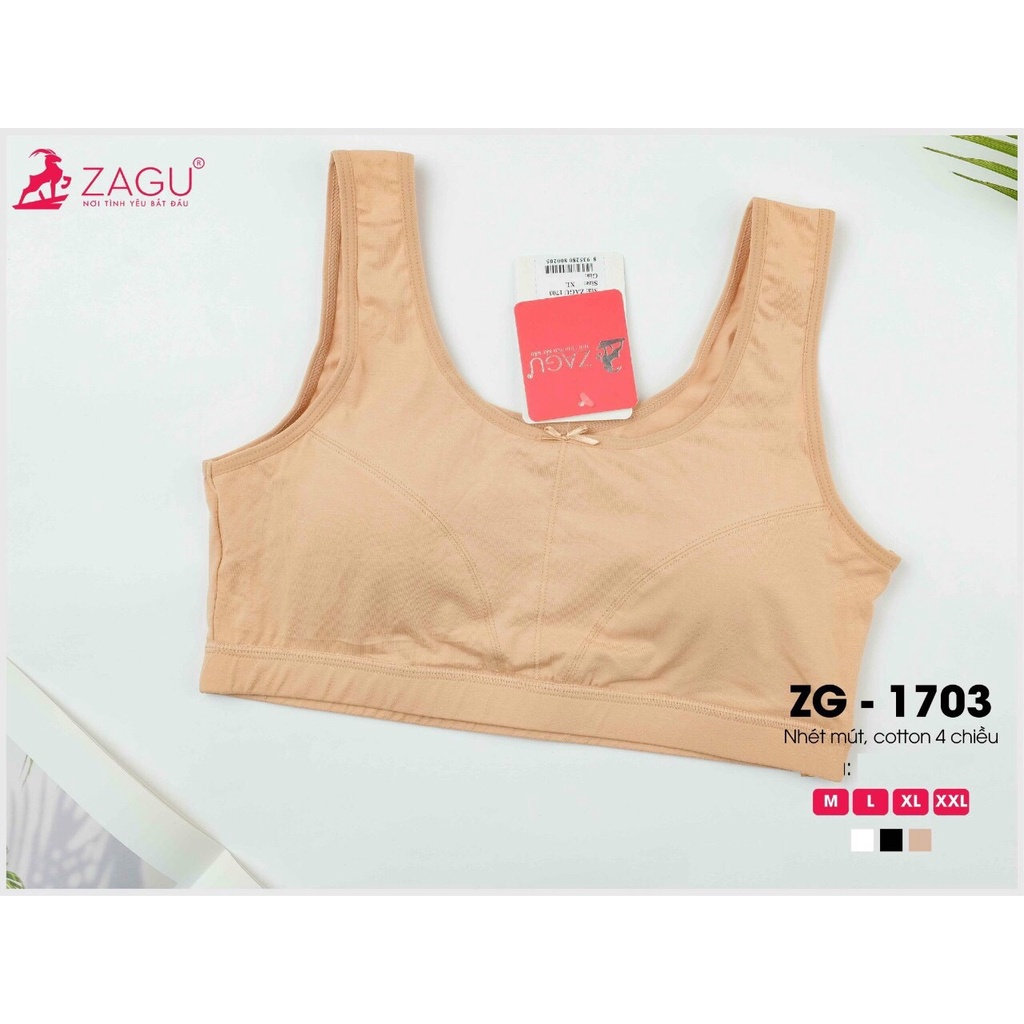 Áo lá học sinh - Áo ngực thể thao ZG 1703 dành cho bé từ 12 đến 16 tuổi