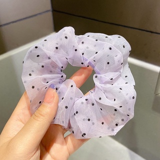 Buộc Tóc Scrunchie Tone Màu Tím Phong Cách Hàn Quốc