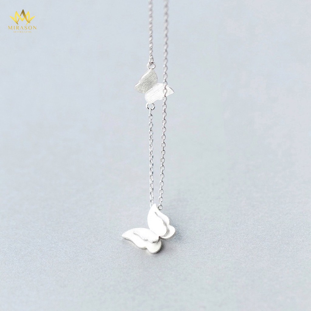 Dây Chuyền Bạc Nữ MIRASON Hồ Điệp Bay Lượn Sang Trọng MDC020 - Vòng Cổ Nữ Bạc 925 Cao Cấp