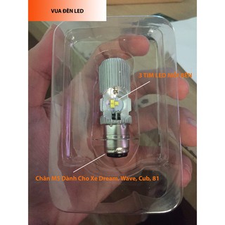 Đèn Led Hilo Chân M5 Mới Nhất Thị Trường 3 Tim Led Mỗi Bên Dành Cho Xe Dream, Wave, Cub, 81,...
