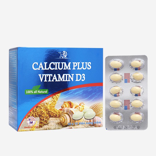Calcium Plus Vitamin D3 - Bổ sung canxi, vitamin D3 cho bà bầu và tăng chiều cao cho trẻ