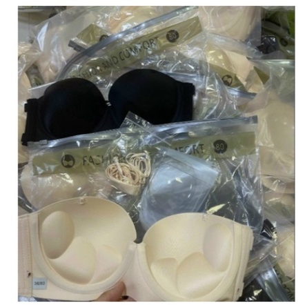 Áo Ngực Không Dây Hở Lưng_Áo Nâng Ngực đệm siêu đẩy Có Gọng Chống Tụt Tạo Khe_Dạng Bra Quây êm