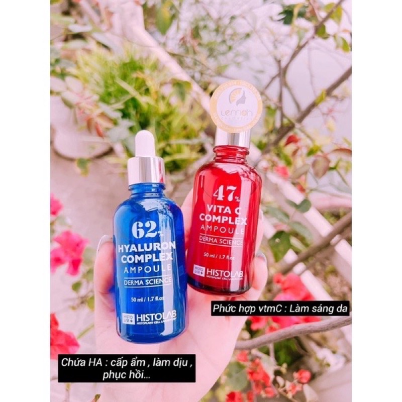 Tinh Chất Cấp Ẩm Hyaluron Complex Ampoule 62%,Vitamin C Hitolab