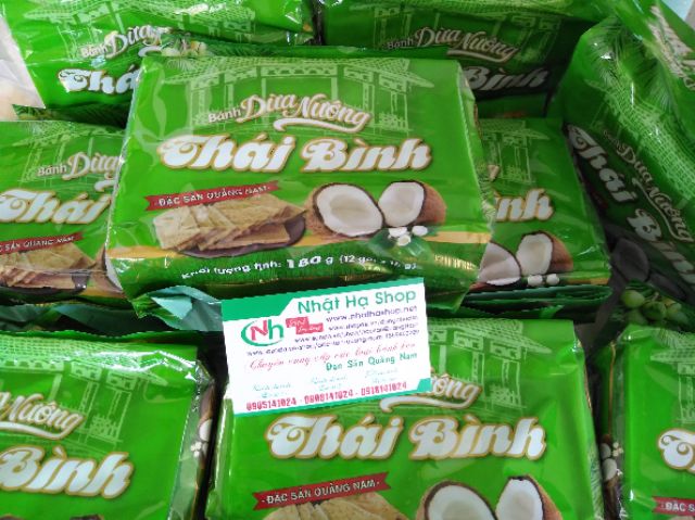 50 bánh dừa nướng Thái Bình 180g - Đặc sản Quảng nam