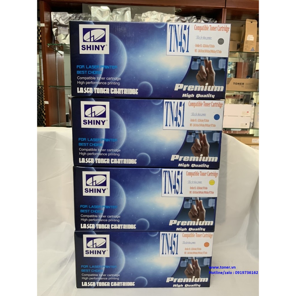 Hộp mực Brother TN451 dùng cho máy in màu Brother HL-8260CDN/8360CDW/8690/CDW/8900 ( hiệu SHINY )