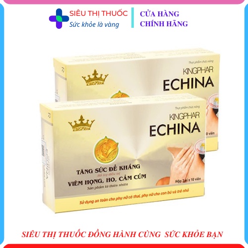 KINGPHAR ECHINA -TẠM BIỆT CẢM CÚM, VIÊM HỌNG KÉO