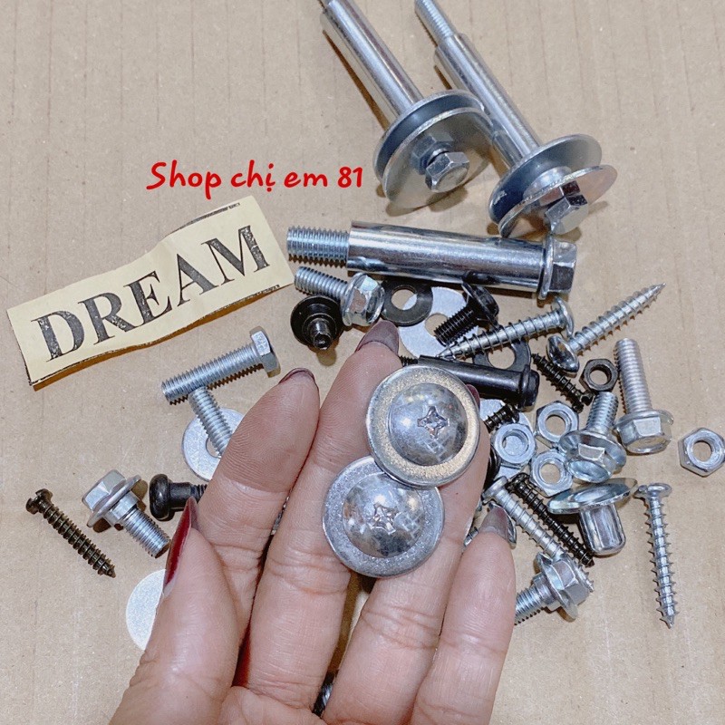 Bộ ốc/bulong dàn áo Dream có sẵn ốc bắt bửng