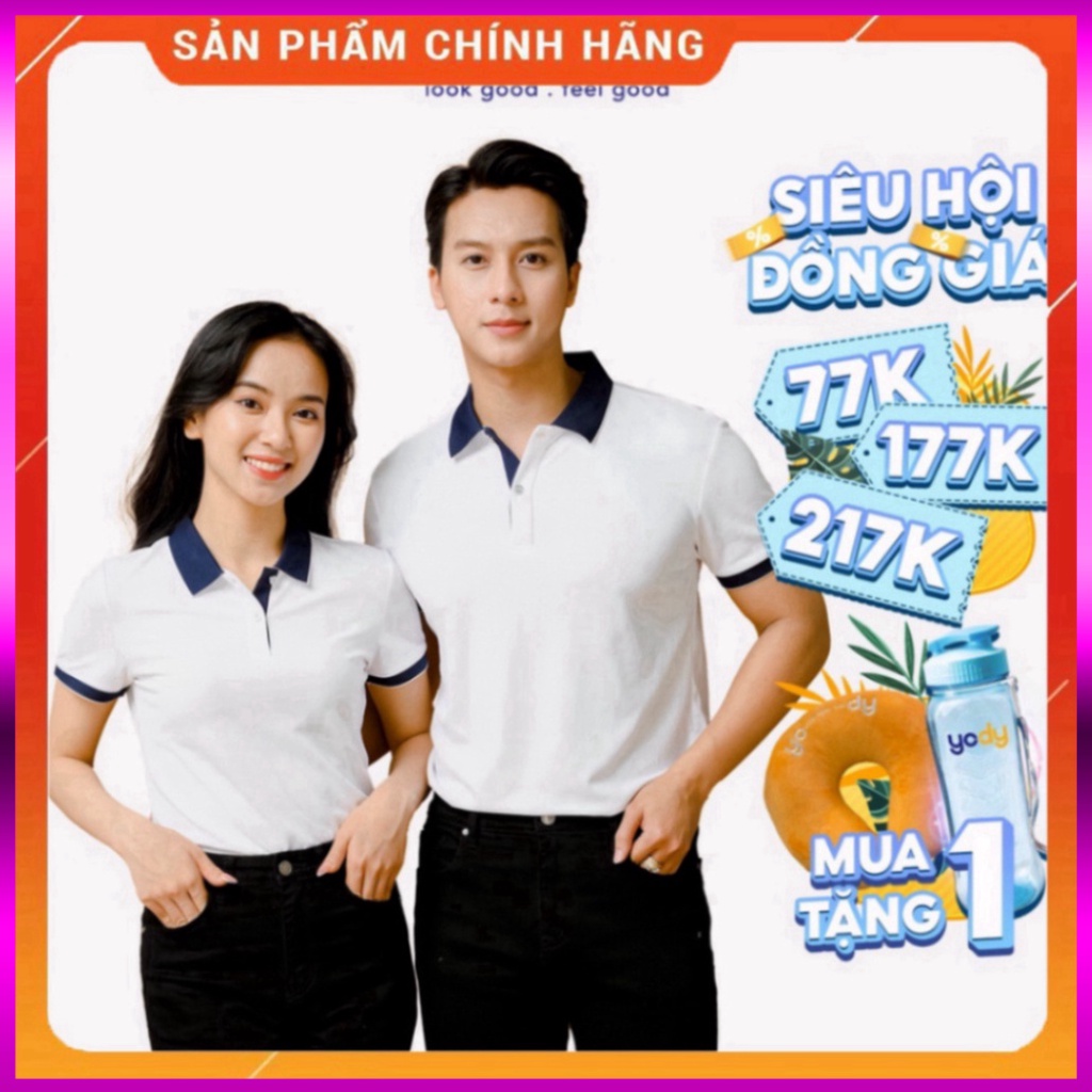 Combo 2 áo thun polo cặp đôi YODY vải cafe APN3700 và APM3635 (khách ghi chú màu và size khi đặt hàng) (giá sale hot)