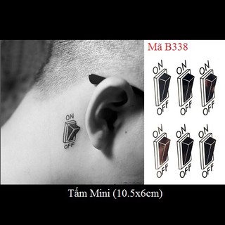 Xăm dán tattoo công tắc B338