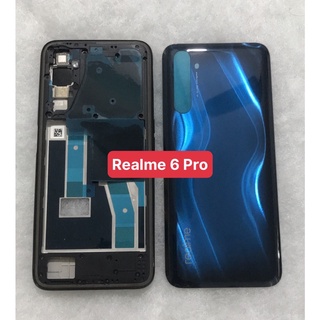 Bộ Vỏ điện thoại Realme 6 Pro (Bộ gồm lưng ,sườn, phím bấm, có khe sim )
