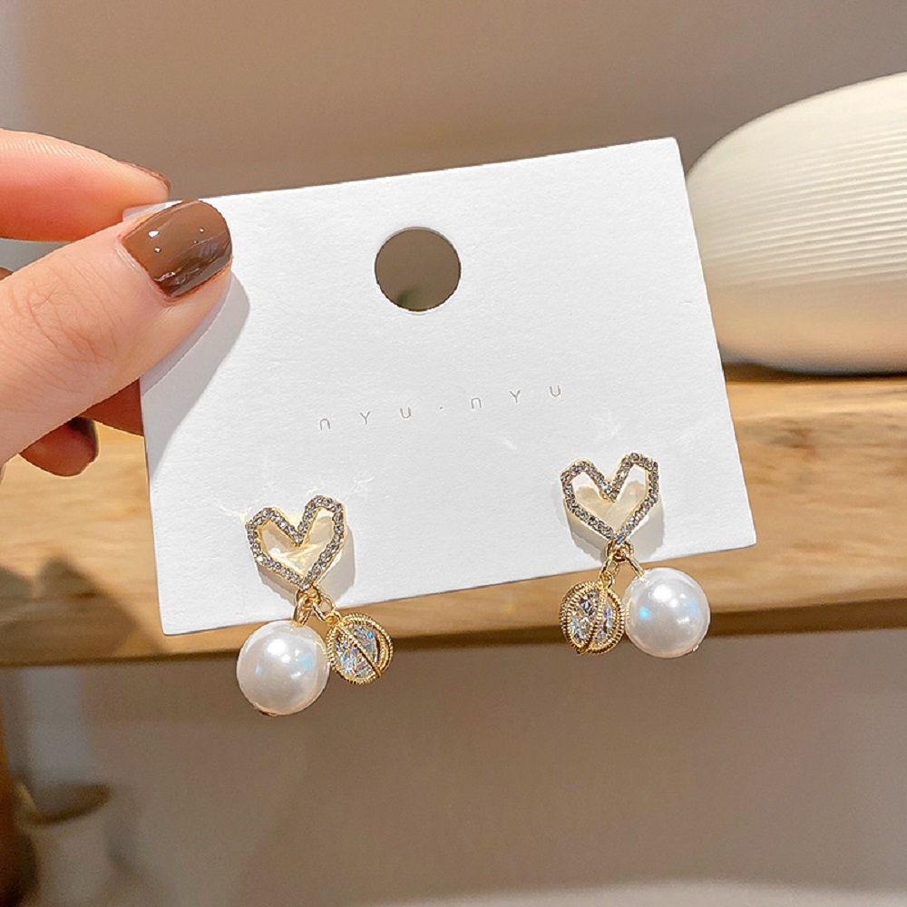 Bông Tai Bạc S925 Đính Ngọc Trai Nhân Tạo Thời Trang Better Cho Nữ