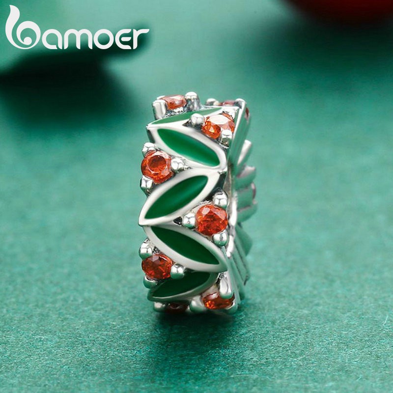 Phụ Kiện Bamoer Màu Bạc Đính Hạt Dễ Thương Trang Trí Vòng Đeo Tay Cho Nữ