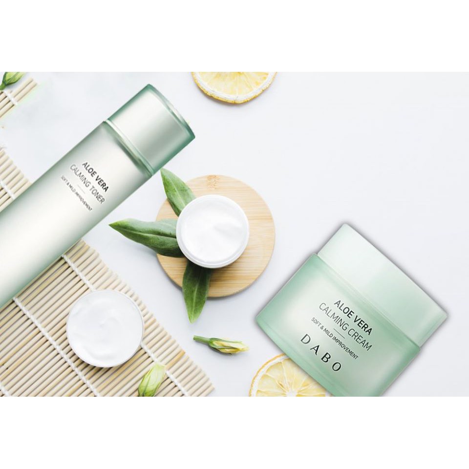 (Hàng chính hãng) Nước hoa hồng dưỡng ẩm Dabo Aloe Vera Calming Toner 160ml