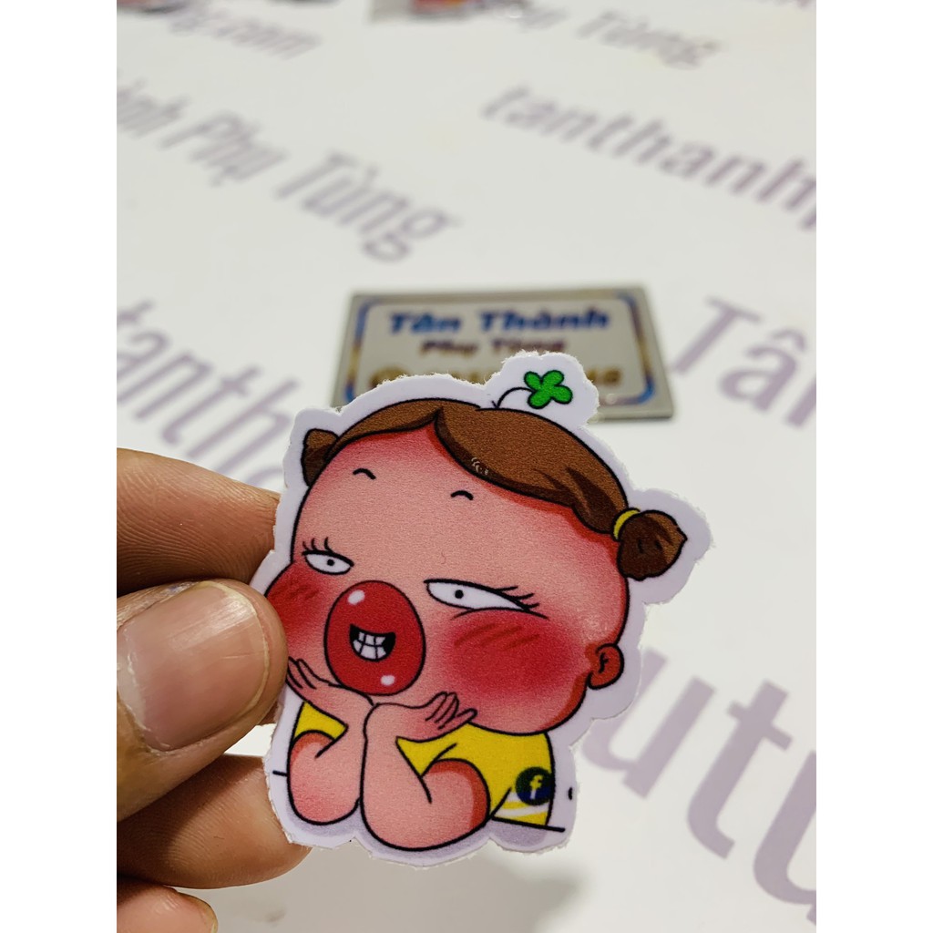 Tem Stiker Quỳnh AK dán xe máy, laptop, nón bảo hiểm(giá 1 tem)