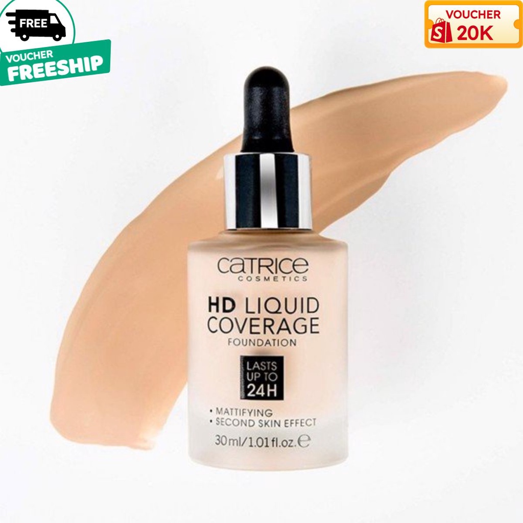 Kem nền Catrice HD Liquid Coverage Last Upto 30ml - hangauthen9999