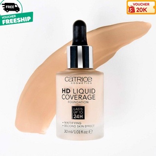 Kem nền Catrice HD Liquid Coverage Last Upto 30ml - hangauthen9999