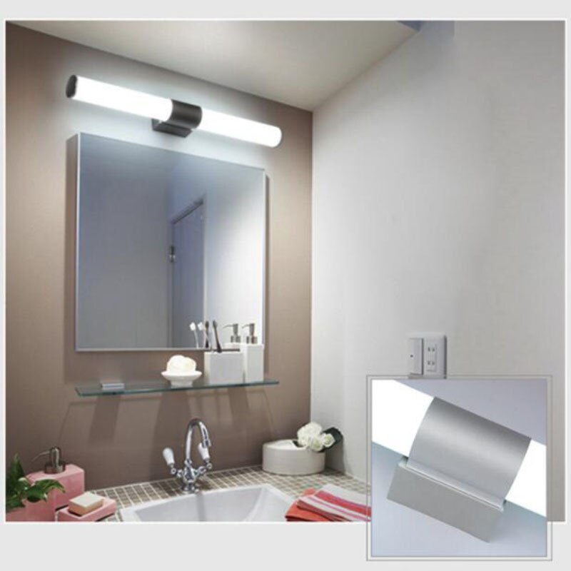 gương Ánh sáng từ tường sáng tân, siêu sáng, đèn pha phản chiếu đèn dầu trang trí nhà vệ sinh  