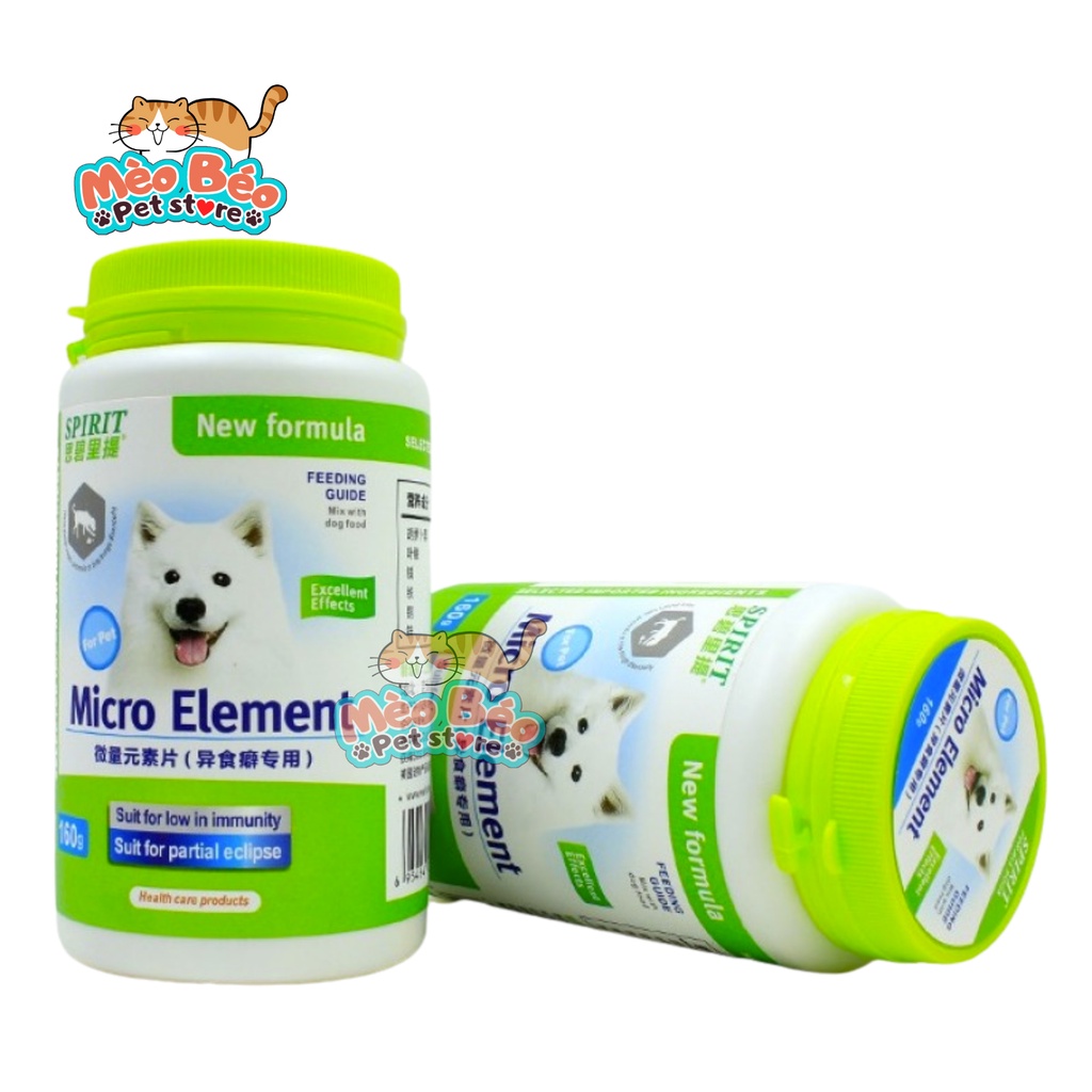 Viên nhai SPIRIT bổ sung VITAMIN/KHOÁNG/CALCIUM dùng cho chó còi cọc chán ăn, thiếu vi lượng