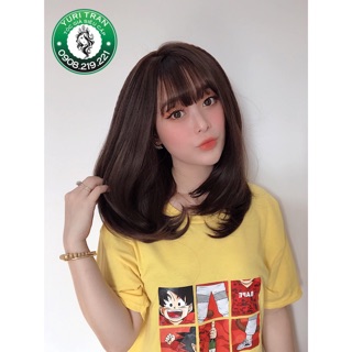 [Tóc giả nguyên đầu] Chính hãng Yuritran Tóc (BỘ CÚP PHỒNG SOCOLA NEW)