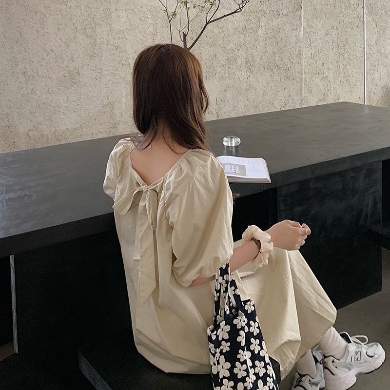 Đầm Kiểu Dáng Nhẹ Nhàng Thanh Lịch Phong Cách Nhật Bản